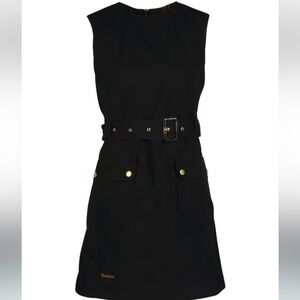 Barbour Black Mini Dress with Belt